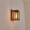 Portalis Iluminación exterior, Aplique de exterior Marrón, Color madera, Negro, 1 luz