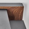 Portalis Iluminación exterior, Aplique de exterior Marrón, Color madera, Negro, 1 luz