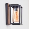 Portalis Iluminación exterior, Aplique de exterior Marrón, Color madera, Negro, 1 luz