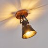 Berkeley Lámpara de Techo Madera oscura, Negro, 1 luz