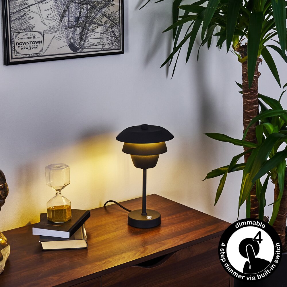 Wacissa Lámpara de mesa Negro, 1 luz, Cambia de color main product photo
