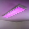 WABOS Lámpara de Techo LED Blanca, 1 luz, Mando a distancia, Cambia de color