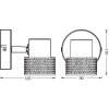 Lámparas Ledvance Spot Plafones LED Negro, 1 luz