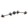 Lámparas Ledvance Spot Plafones, Spot techo LED Negro, 4 luces