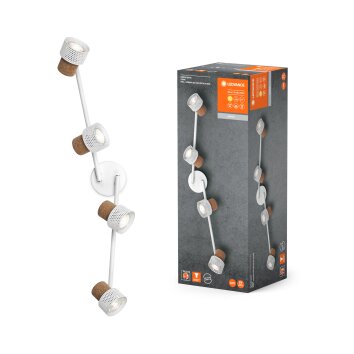 Lámparas Ledvance Spot Plafones, Spot techo LED Blanca, 4 luces