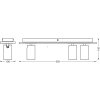 Lámparas Ledvance Spot Plafones, Spot techo LED Color madera, Blanca, 3 luces