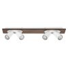 Lámparas Ledvance Spot Plafones, Spot techo LED Color madera, Blanca, 4 luces
