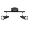 Lámparas Ledvance Spot Plafones, Spot techo LED Negro, 2 luces