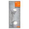 Lámparas Ledvance Spot Plafones, Spot techo LED Gris, 2 luces