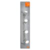 Lámparas Ledvance Spot Plafones LED Gris, 4 luces