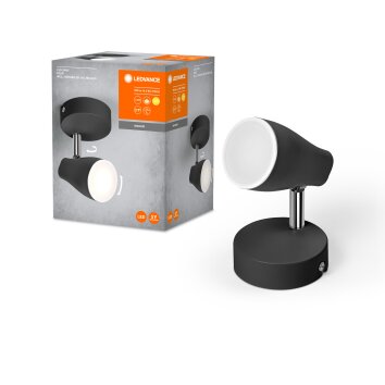 Lámparas Ledvance Spot Plafones, Spot techo LED Negro, 1 luz