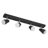 Lámparas Ledvance Spot Plafones, Spot techo LED Negro, 4 luces
