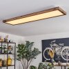 Salmi Plafones, Panel LED Color madera, Negro, 1 luz