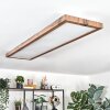 Salmi LED Color madera, Negro, 1 luz, Mando a distancia