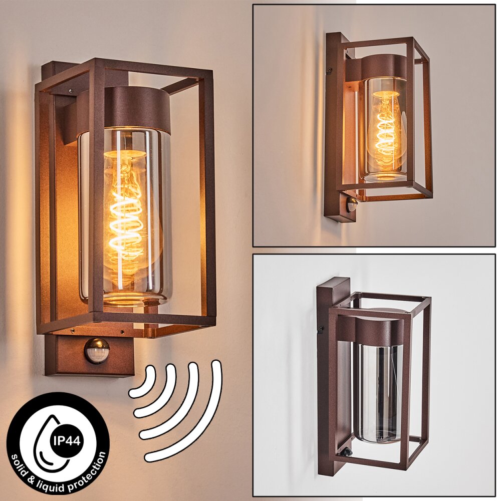 Boucinho Aplique de exterior Color óxido, 1 luz, Sensor de movimiento main product photo