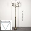 Loria Iluminación exterior, Candelabro, Iluminación de caminos Marrón, dorado, 2 luces