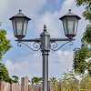 Loria Iluminación exterior, Candelabro, Iluminación de caminos Negro, Plata, 2 luces