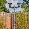 Loria Iluminación exterior, Candelabro, Iluminación de caminos Negro, Plata, 2 luces
