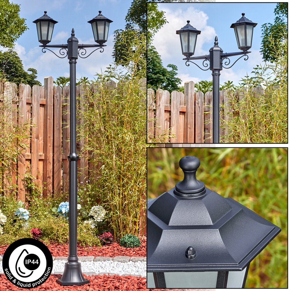 Loria Iluminación exterior, Candelabro, Iluminación de caminos Negro, 2 luces main product photo