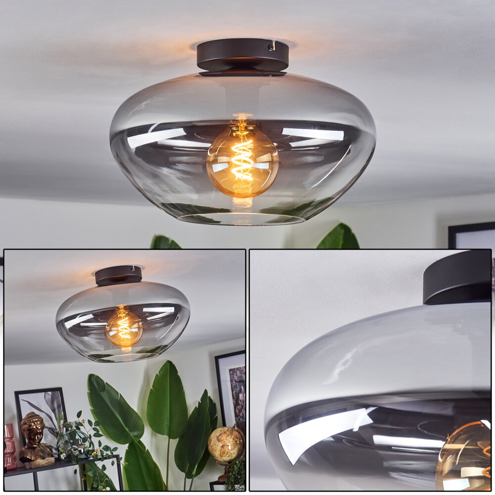 Mertola Plafones Transparente, Ahumado, 1 luz main product photo