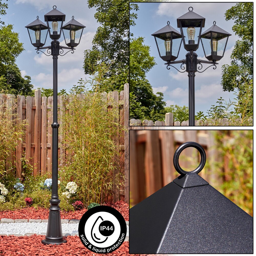 Anfei Iluminación exterior, Candelabro, Iluminación de caminos Negro, 3 luces main product photo