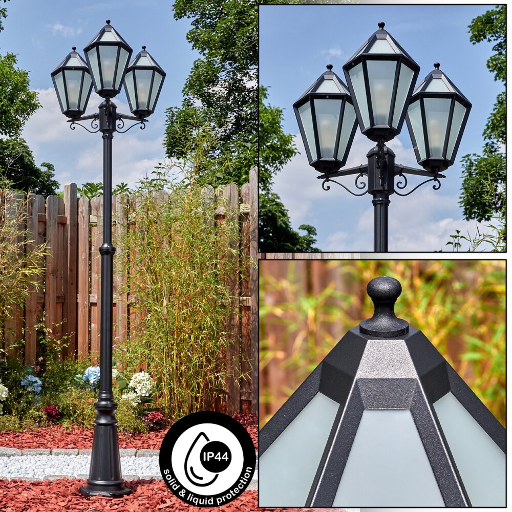 Falfosa Iluminación exterior, Candelabro, Iluminación de caminos Negro, 3 luces main product photo