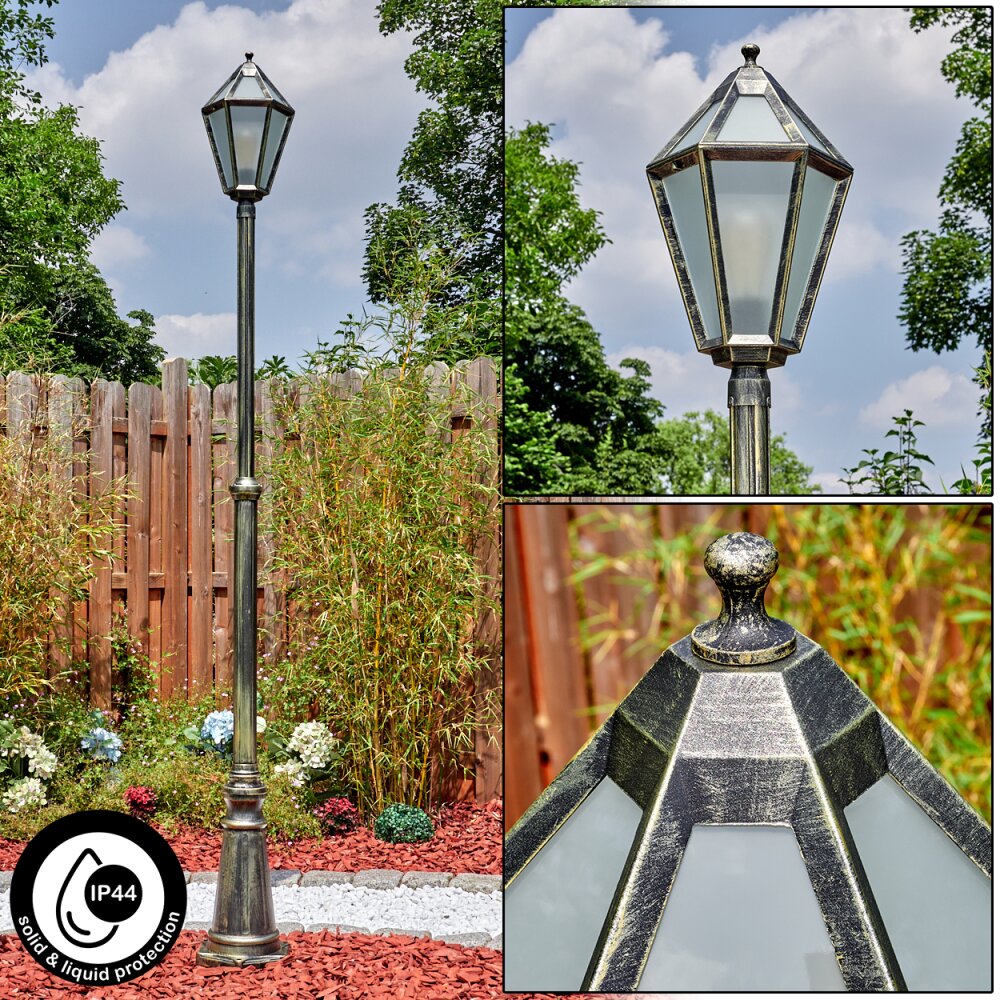 Falfosa Iluminación exterior, Candelabro, Iluminación de caminos dorado, Negro, 1 luz main product photo