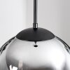 Gastor Lámparas suspendidas, Luminarias esféricas 30 cm Cromo, Transparente, Ahumado, 1 luz