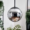 Gastor Lámparas suspendidas, Luminarias esféricas 20 cm Cromo, Ahumado, 1 luz