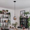 Gastor Lámparas suspendidas, Luminarias esféricas 20 cm Cromo, Ahumado, 1 luz