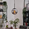Gastor Lámparas suspendidas, Luminarias esféricas 20 cm Cromo, Ahumado, 1 luz