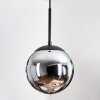 Gastor Lámparas suspendidas, Luminarias esféricas 20 cm Cromo, Ahumado, 1 luz