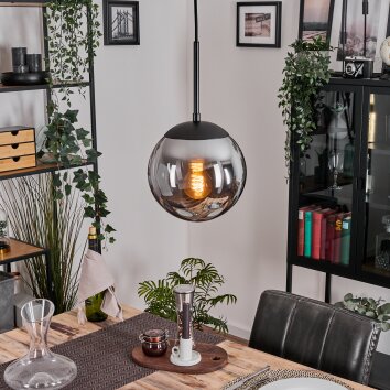 Gastor Lámparas suspendidas, Luminarias esféricas 20 cm Ahumado, 1 luz