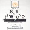 Gastor Lámparas suspendidas, Luminarias esféricas Colores ámbar, Transparente, 3 luces