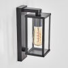 Tourega Aplique de exterior Negro, 1 luz