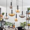 Alcofra Lámparas suspendidas Negro, 6 luces