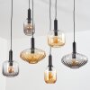 Alcofra Lámparas suspendidas Negro, 6 luces