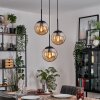 Gastor Lámparas suspendidas, Luminarias esféricas 30 cm Colores ámbar, 3 luces