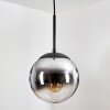 Gastor Lámparas suspendidas, Luminarias esféricas Cromo, Transparente, Ahumado, 1 luz