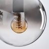 Gastor Lámparas suspendidas, Luminarias esféricas Transparente, Ahumado, 1 luz