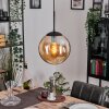 Gastor Lámparas suspendidas, Luminarias esféricas 25 cm Colores ámbar, 1 luz