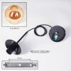 Gastor Lámparas suspendidas, Luminarias esféricas 25 cm Colores ámbar, 1 luz