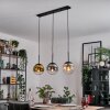 Gastor Lámparas suspendidas, Luminarias esféricas dorado, Transparente, Ahumado, 3 luces