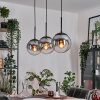 Gastor Lámparas suspendidas, Luminarias esféricas Transparente, Ahumado, 3 luces