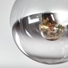 Gastor Plafones, Luminarias esféricas Cromo, Transparente, Ahumado, 5 luces