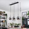 Gastor Lámparas suspendidas, Luminarias esféricas Cromo, Ahumado, 3 luces