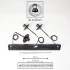 Gastor Lámparas suspendidas, Luminarias esféricas Cromo, Ahumado, 3 luces