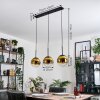 Gastor Lámparas suspendidas, Luminarias esféricas dorado, Transparente, 3 luces