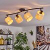 Bassagoda Plafones Negro, 4 luces