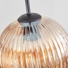 Koyoto Lámparas suspendidas, Luminarias esféricas 35 cm Colores ámbar, 4 luces